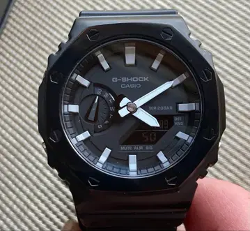 카시오 G-SHOCK GA-2100 용 블랙 메탈 베젤만