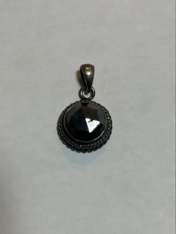 천연 블랙 다이아몬드 펜던트 탑