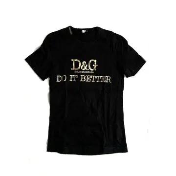 D&G 골드 로고 프린트 셔츠 돌체&가바나