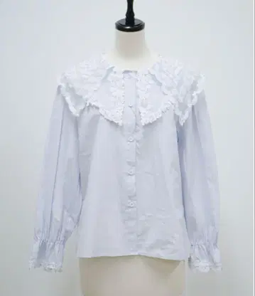 더블 레이스 칼라 블라우스 안미누 로지몬스터