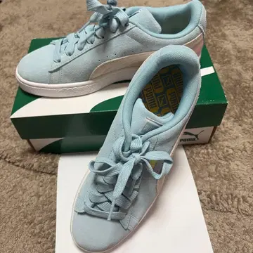 PUMA 스웨이드 클래식 아쿠아 마린 26.5cm