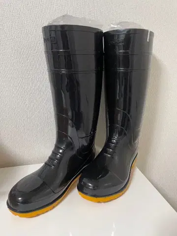후쿠야마고무 내유 장화 선심입 가로아 1 26.5cm~27.0cm 블랙