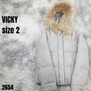 VICKY 비키 그레이 다운 자켓 사이즈 2 2654
