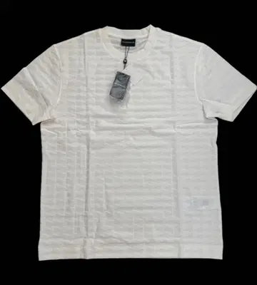 [ARMANI / 아르마니] 화이트 티셔츠 XL 사이즈 미사용 새상품