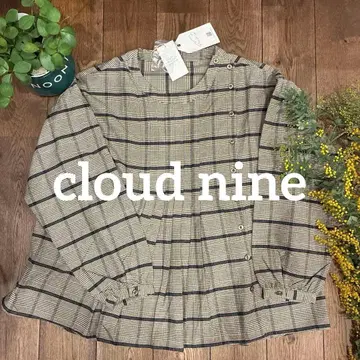 새상품 cloud nine 체크 무늬 긴팔 셔츠