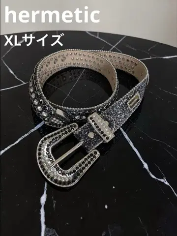 hermetic 헬멧 가죽 크리스탈 스톤 벨트 XL 사이즈