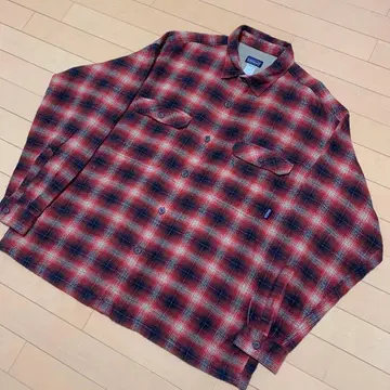 파타고니아 헤비 플란넬 셔츠 옴브레 쉐도우 L