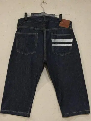 모모타로 진즈 출진 02-0123 셀비지 하프 숏 데님 팬츠