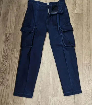 아르마니 익스체인지 다크 블루 카고 팬츠 슬림 핏