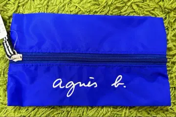 에네스베 펜 케이스 블루 오샤레 펜 파우치 소품함 메이크업 파우치