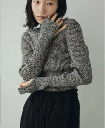 anuke Slit Turtle Knit mix