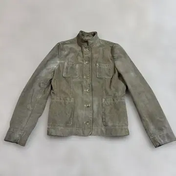 90s 스탠드 카라 스웨이드 자켓 banana republic M