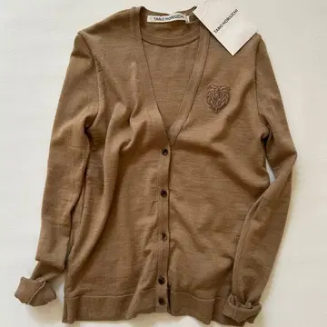 택 포함 새상품 TARO HORIUCHI 울 레이어드 스타일 니트 가디건
