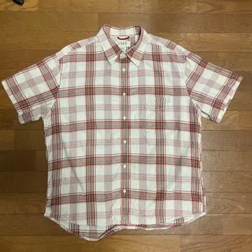 00's J.CREW 반팔 체크 셔츠 시어서커