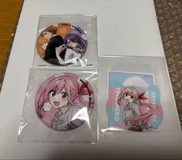 DMM 스크래치 옆집 고양이와 사랑 몰라 E상 캔뱃지 2개 외