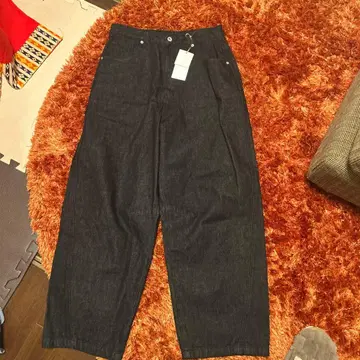 NoREMID 다크 데님 와이드 팬츠