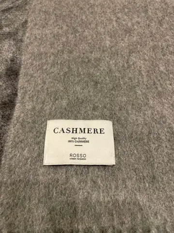 100% 캐시미어 그레이 머플러 URBAN RESEARCH ROSSO