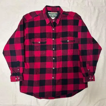 FIELD&STREAM 버팔로 체크 헤비 플란넬 셔츠 빨검 XL