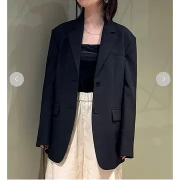 Mila Owen 드라이 터치 와이드 숄더 자켓 0/BLK