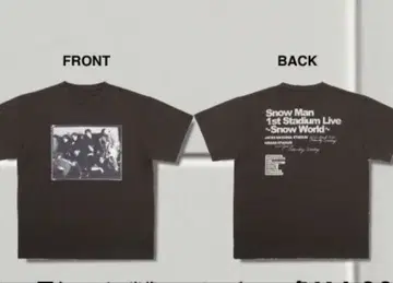 Snow Man 1st Stadium Live 티셔츠