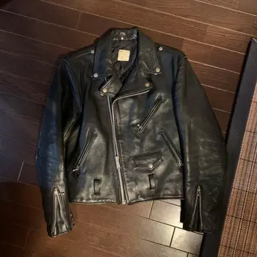 70s 80s Real leather 빈티지 더블 라이더스
