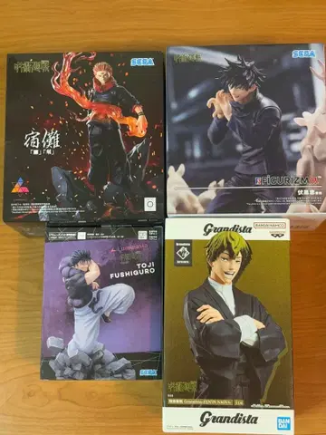 주술회전 피규어 묶음 판매 4세트 인기 상품