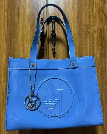 ARMANI JEANS PVC 백 블루