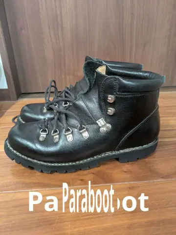 Paraboot 가죽 하이컷 부츠 블랙