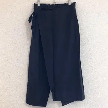 TRAVAIL MANUEL 트라바이유 마누엘 린넨 랩 팬츠 블랙