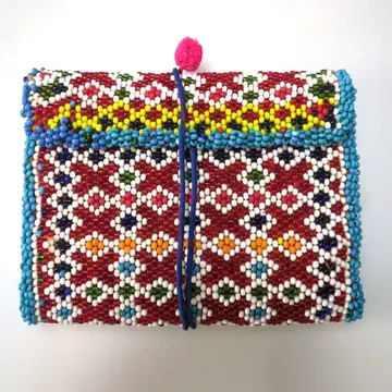 아메리칸 러그 씨 아프간 비즈 지갑 빈티지