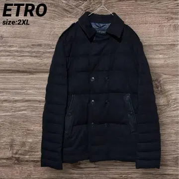 ETRO 에트로 다운 코트 피 코트 캐시미어 양가죽