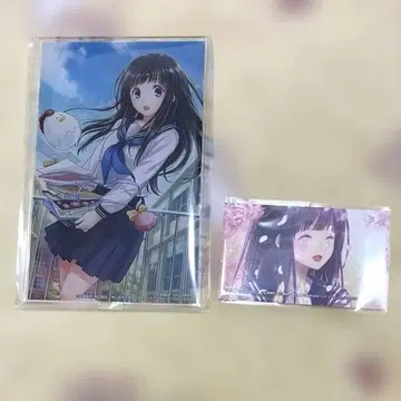 제비뽑기당 빙과 치탄다 에루 아크릴 스탠드 스티커