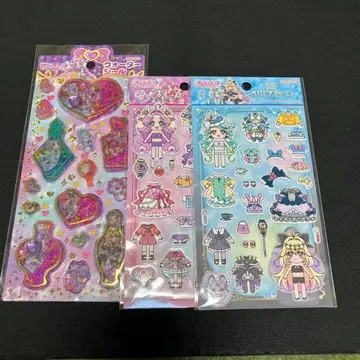 정품 명탐정 프리큐어 워터씰 옷 갈아입히기 씰 선스타 문구