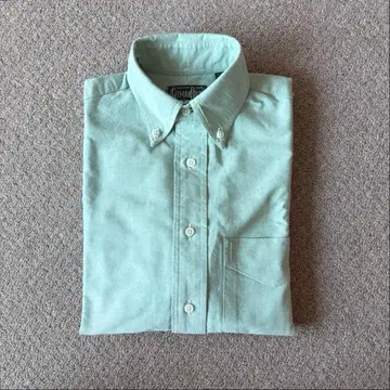 Gitman Vintage 민트 그린 옥스퍼드 BD 셔츠 XS