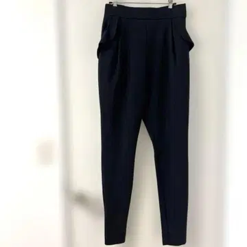 YOCO MORIMOTO 슬림 팬츠 블랙 프릴