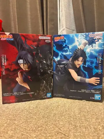 NARUTO 우치하 이타치 사스케 피규어 2체 세트