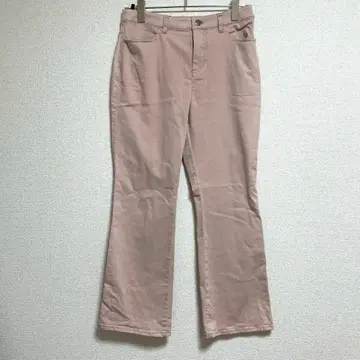 Styling Free 플레어 팬츠 부츠컷 핑크 베이지 스트레치