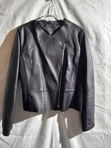 dinos soclose 가죽 자켓 라이더 양가죽 블랙 L