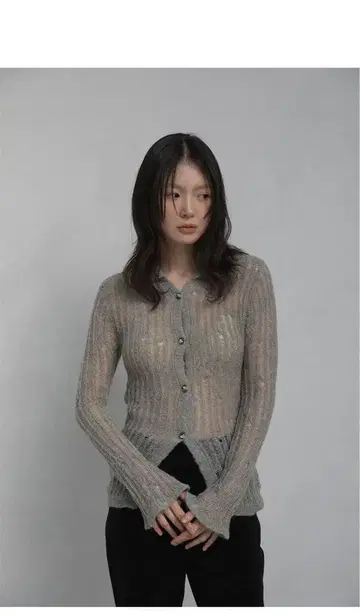 ohotoro feather damage cardigan