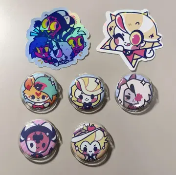 헬바보스 해즈빈 호텔 캔뱃지 스티커