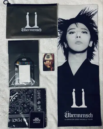 BIGBANG G-DRAGON 트레이딩 카드+부적 키링+슬로건+스카프