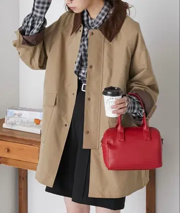 BONLECIL 오버 헌팅 자켓