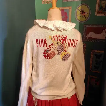 핑크하우스 니트 가디건