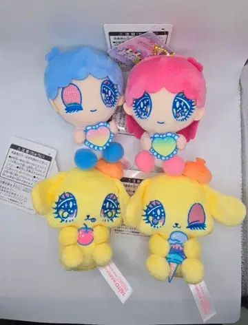 폼폼푸딩 x 세키야 유리 에 마스코트 4종 세트 컴플리트