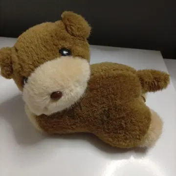 쇼와 레트로 일본제 허니토이스 봉제 인형 클립 강아지