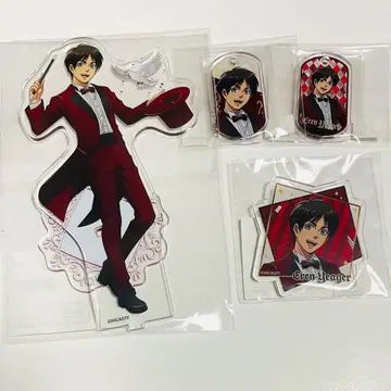 진격의 거인 에우레카 매지션 의상 아크릴 복권 엘렌 4종 세트