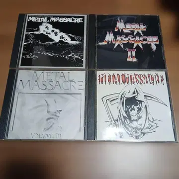 METAL MASSACRE 1-4 CD 세트 메탈 마사커