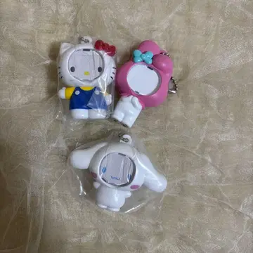 헬로키티 시나모롤 마이멜로디 산리오 얼굴 부착 키링