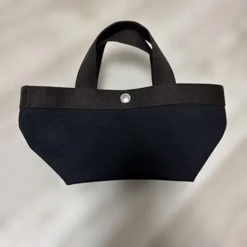 에르베샤 펠리에 미니 토트 701 느와르 모카 바닥 플레이트 포함 토트백