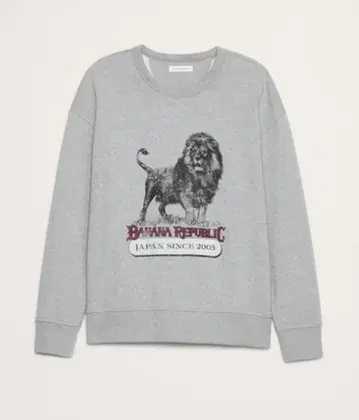 새상품 바나나리퍼블릭 일본 상륙 20주년 기념 라이온 맨투맨 사이즈 S